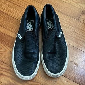 Leather Van slip ons